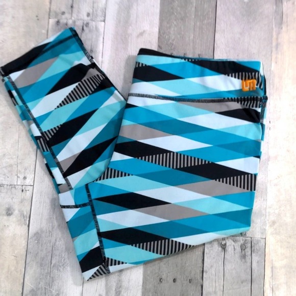 Loudmouth Pants - Loudmouth Ladies Active Turquoise Golf Capri Pants Size XL